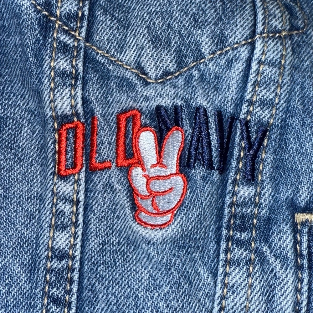 Old Navey; Disney -Mickey Embroidered Denim Jacket - Old Navy- Kids Size M NWT - Picture 4 of 7